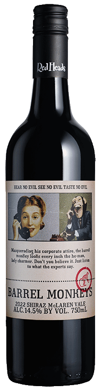 RedHeads Barrel Monkeys Shiraz 2022